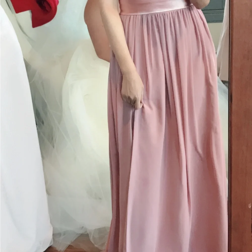 Azazie Bridesmaid Dress Size 0 dusty rose (pink) - Picture 3 of 3